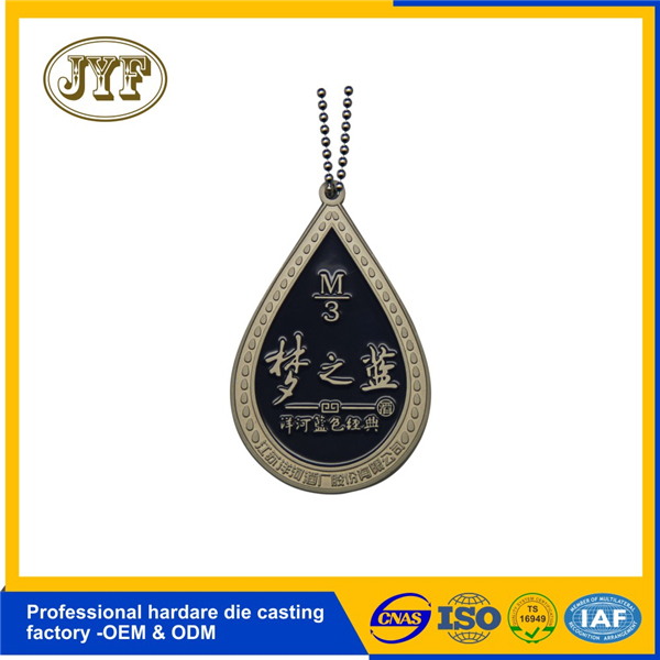 工廠定制鋁合金壓鑄酒瓶吊牌